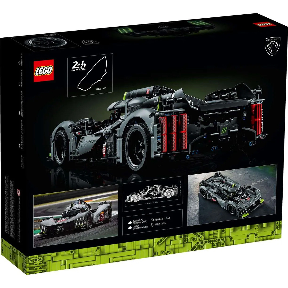 Конструктор LEGO Technic PEUGEOT 9X8 24H Le Mans Hybrid Hypercar 42156